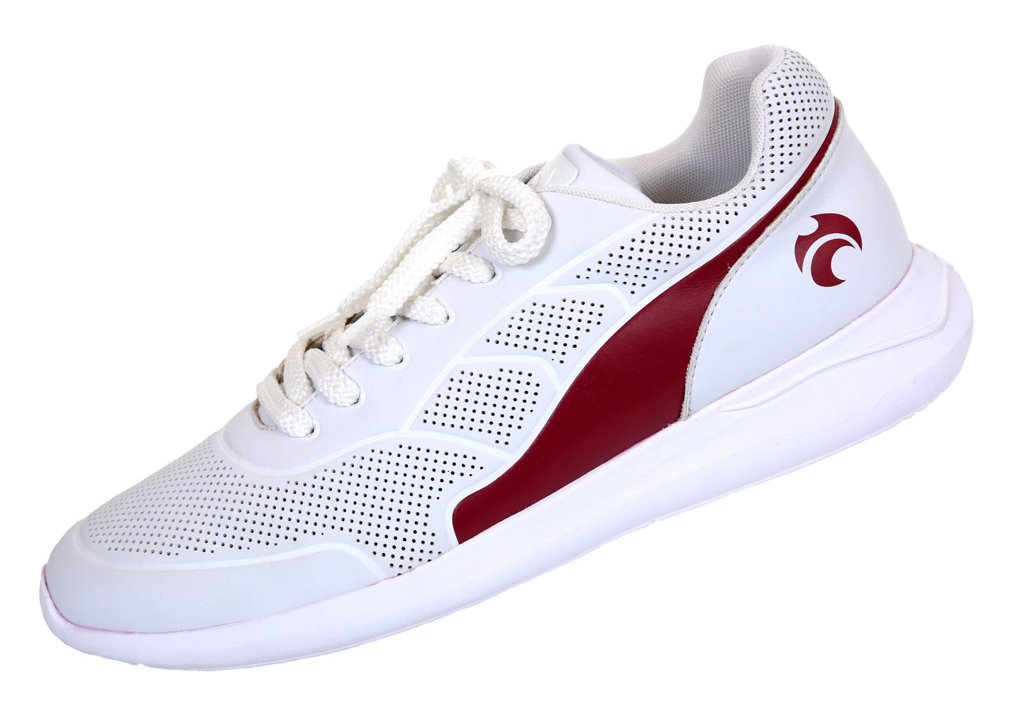 Mens Henselite HM74 White/Maroon 9 only
