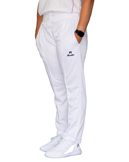 Henselite Ladies Fit High Waist Sports Trousers White